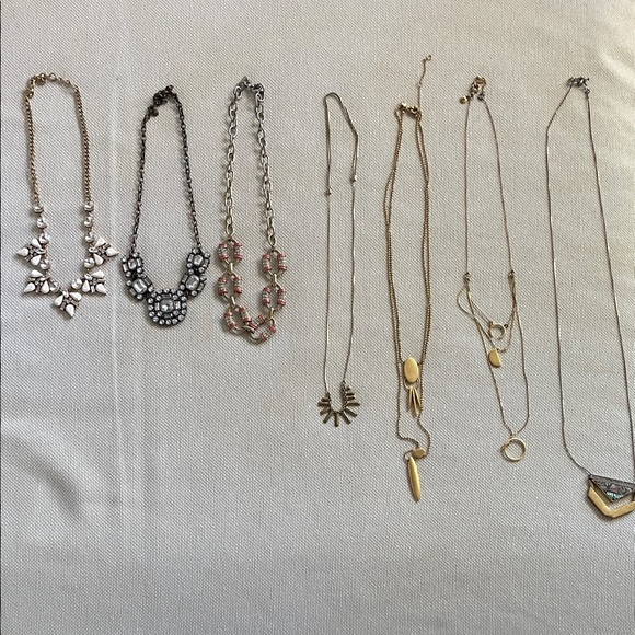 Set of 7 Statement Necklaces, Madewell and J. Crew. - Picture 2 of 10